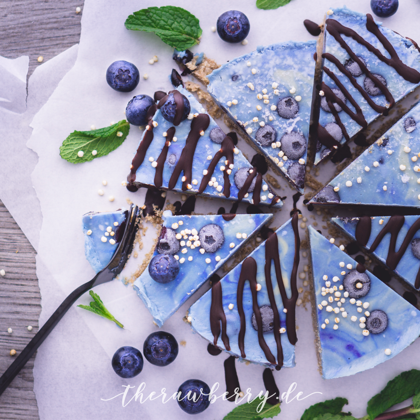 kuchen, roh, vegan, Blaubeeren, blau, spirulina, lecker, gesund, Rezept, schokolade, zuckerfrei, ohne Zucker, Laktose frei, glutunfrei, dessert, Nachtisch, einfach, schnell