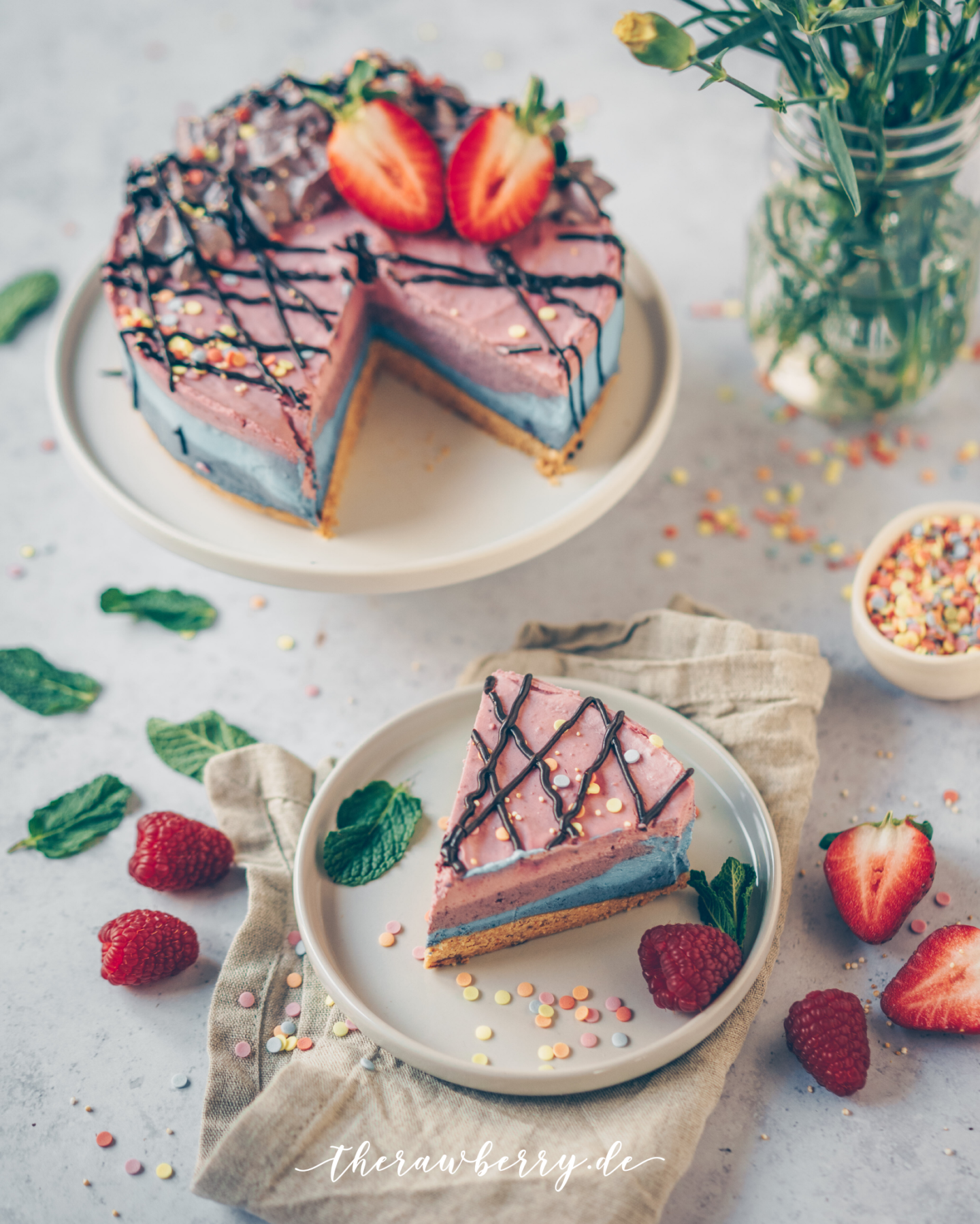 confetti, vegan, cheesecake, no bake, delicious, recipe, healthy, color, eat the rainbow, easy, lecker, einfach, rezept, confetti, fasting, kuchen, simply, veganer käse, vegan cheese, käsekuchen