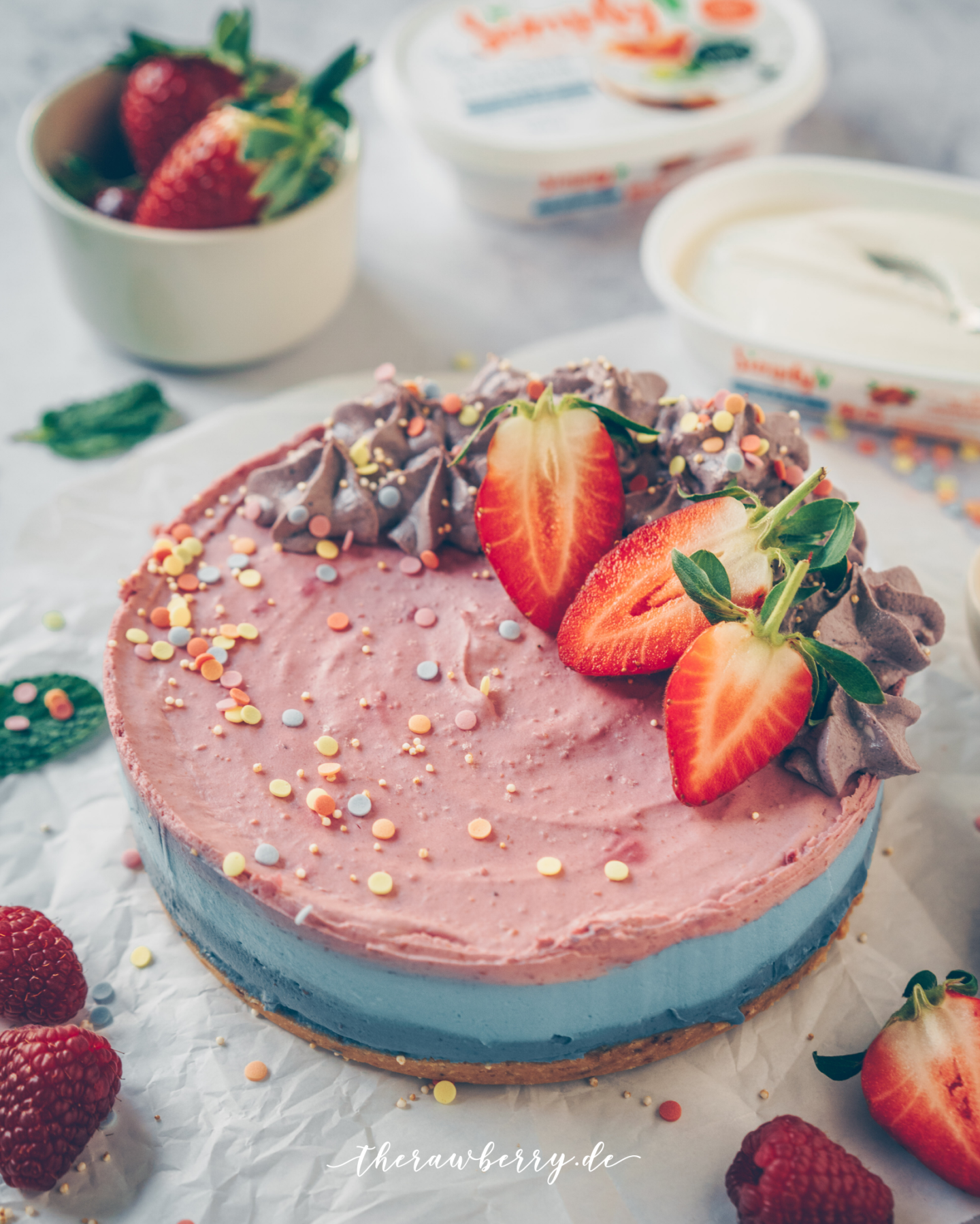 confetti, vegan, cheesecake, no bake, delicious, recipe, healthy, color, eat the rainbow, easy, lecker, einfach, rezept, confetti, fasting, kuchen, simply, veganer käse, vegan cheese, käsekuchen