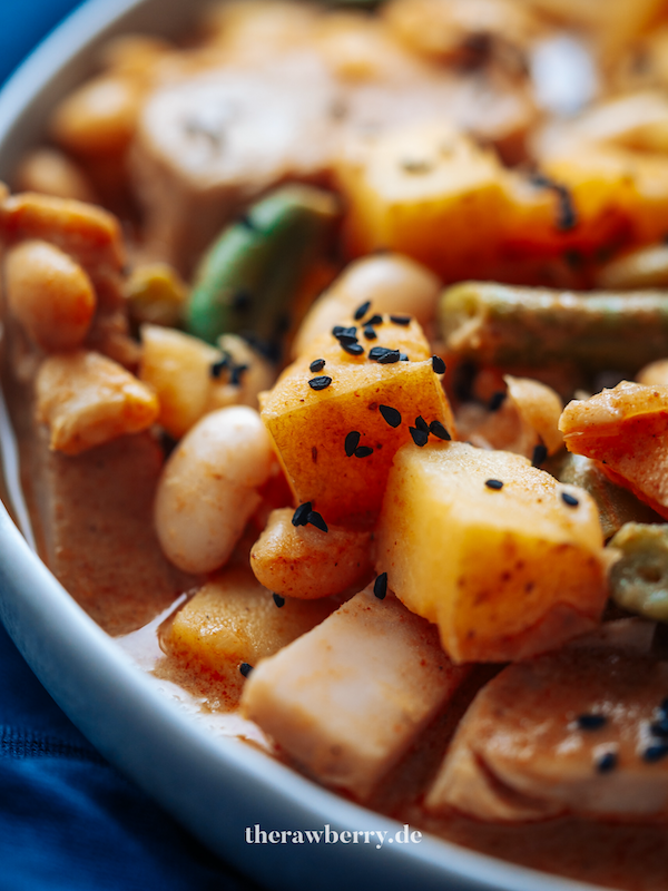 Nachaufnahme Curry Teller