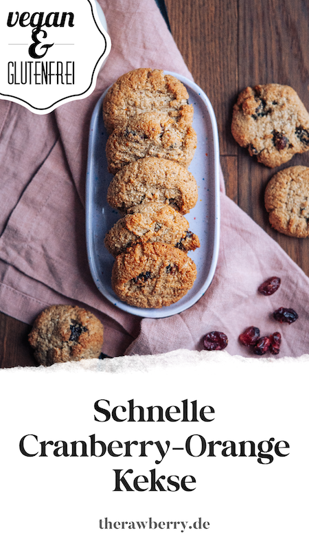 Orange Cranberry Kekse