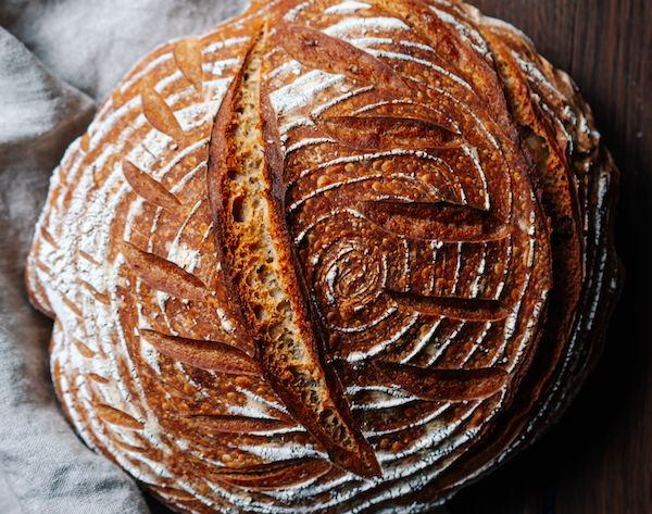 Brot, Sauerteig, backen, Laib