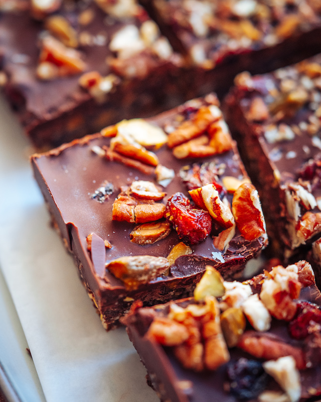 veganer Brownie mit Schokolade